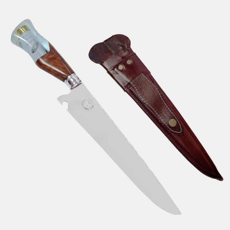 Faca Churrasco Artesanal Personalizada Picanheira Bala | Aço Inox 10"