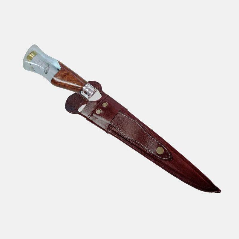 Faca Churrasco Artesanal Personalizada Picanheira Bala | Aço Inox 10"