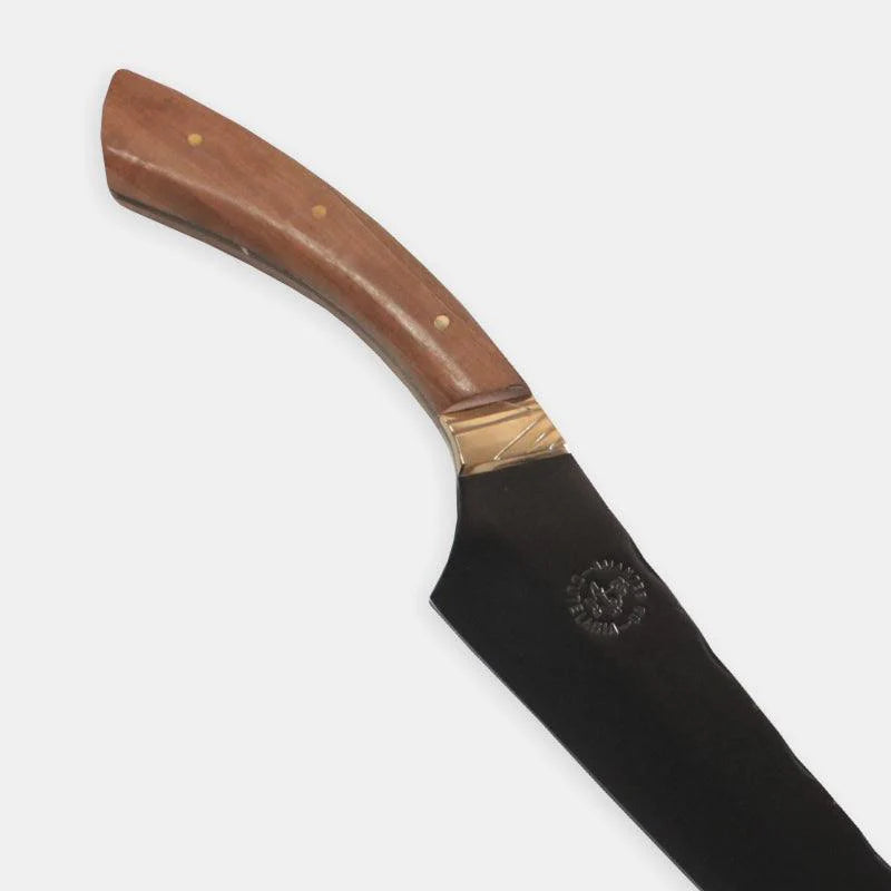 Faca Churrasco Artesanal Personalizada BBQ Turca | Carbono Fosfatizado 8"