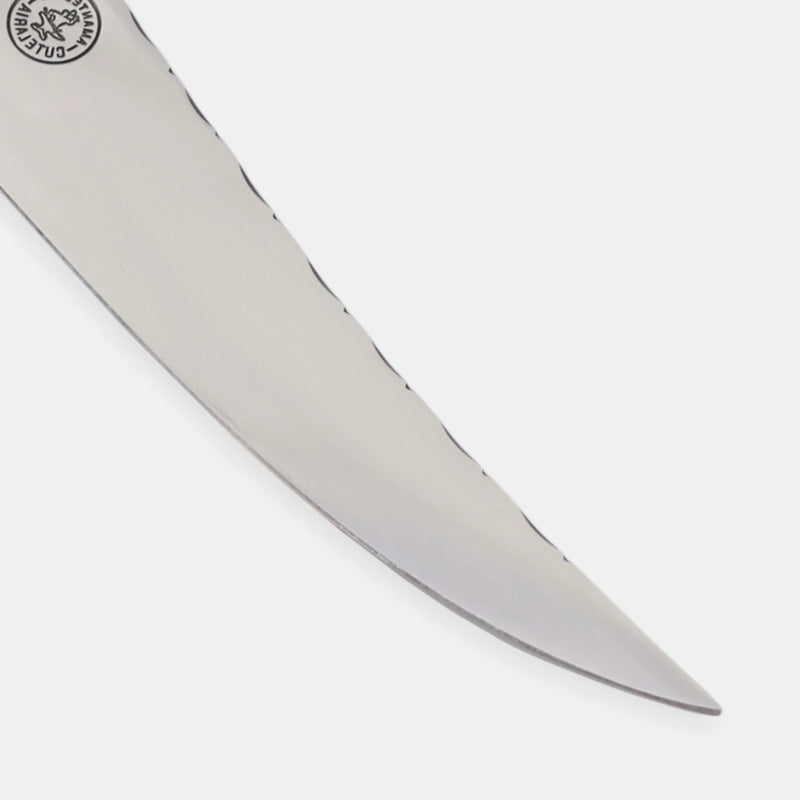 Faca Churrasco Artesanal Personalizada BBQ Fileteira | Aço Inox 9"
