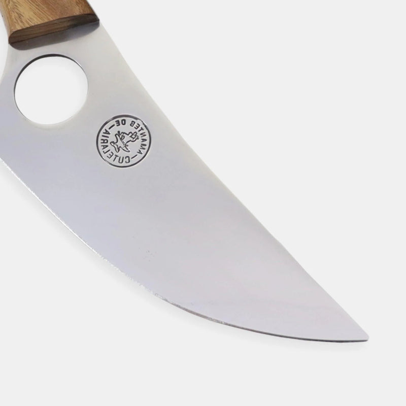 Faca Churrasco Artesanal Personalizada Olho de Tigre | Aço Inox 6"
