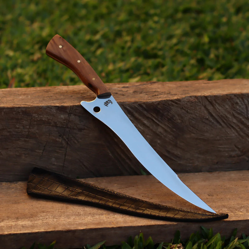 Faca Artesanal para Churrasco Aço Inox Persa | 10"
