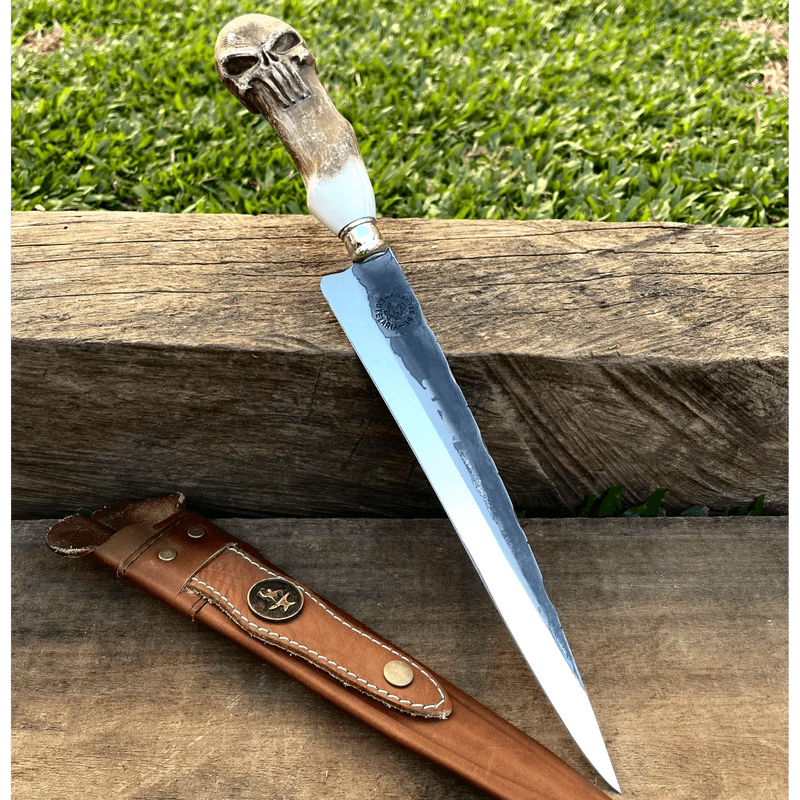 Faca Artesanal para Churrasco Personalizada Animais | Aço Inox 10"